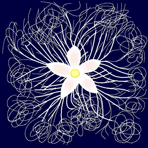 カラスウリの花   by ヤッホー 500 x 500