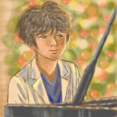 ピアノ演奏 by はなみ ( PaintBBS NEO ) 