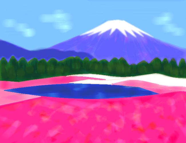 富士芝桜まつり   by ヤッホー 650 x 500