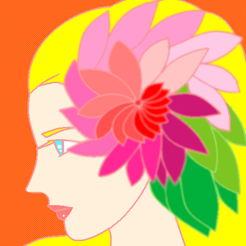 花の髪飾り   by ヤッホー 500 x 500