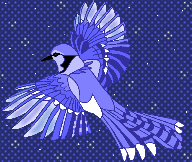 かっこいい 青い 鳥 イラスト 綺麗