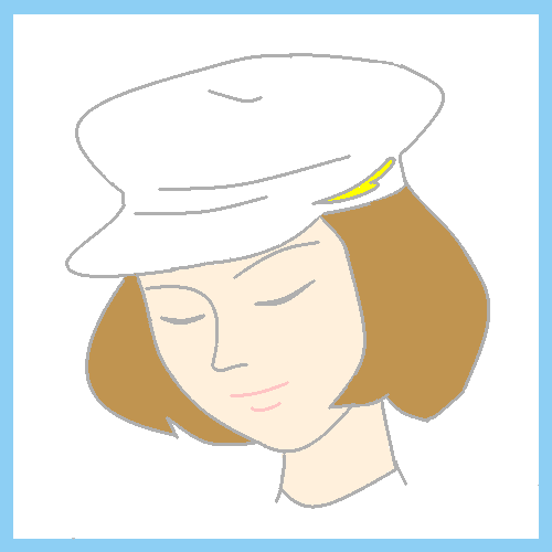 白い帽子   by ヤッホー 500 x 500