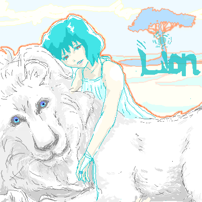 ライオン by YBスマホ ( PaintBBS NEO ) 