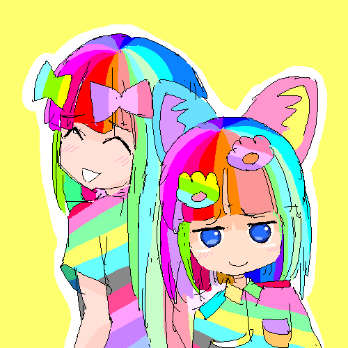 虹色（？）   by 猫ま 500 x 500
