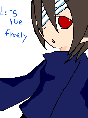 「Let's live Freely.」イラスト/つきやちょー2006/06/19 16:34
