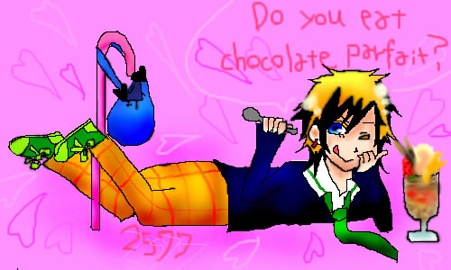 「Do you eat chocolate parfait?」イラスト/ましろ2008/04/04 15:48