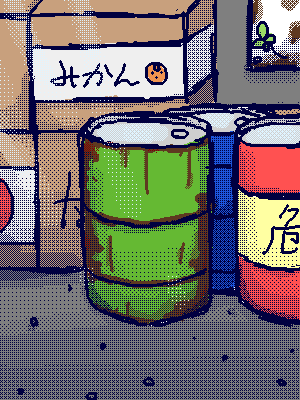 「ドラム缶と段ボール」イラスト/なん2020/01/25 0:31