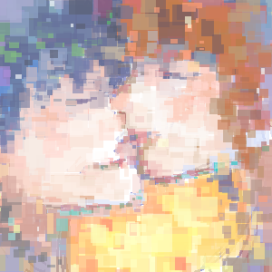「キス」イラスト/yaten (じっくりお絵かき掲示板) 09/07 0:00